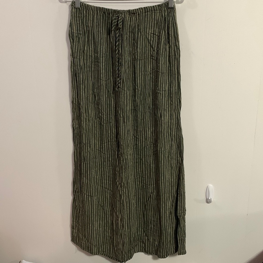 Kathie Lee collection Boho maxi skirt- drawstring - see measurements